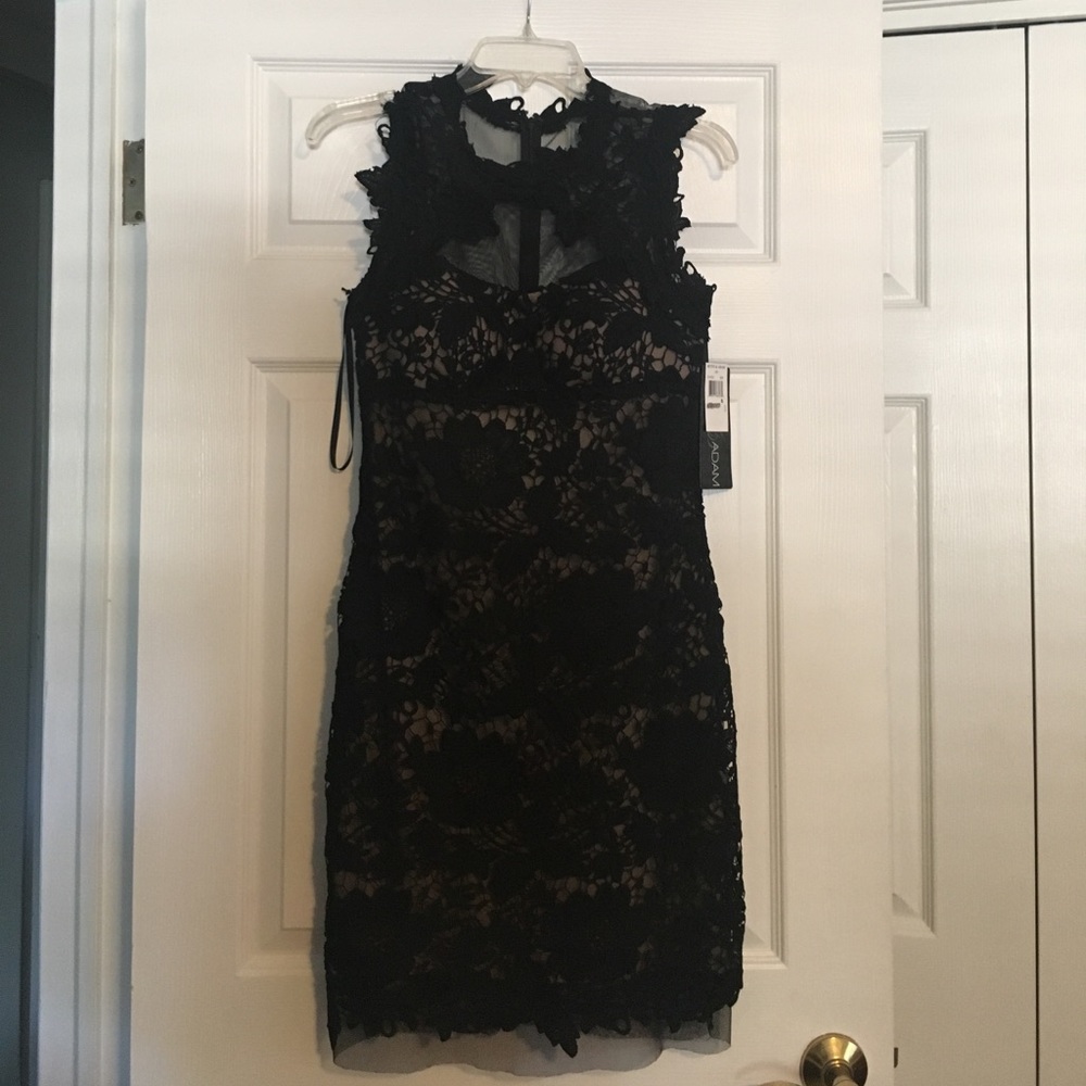 Lace black & cream dress from Nordstrom. Size 6.