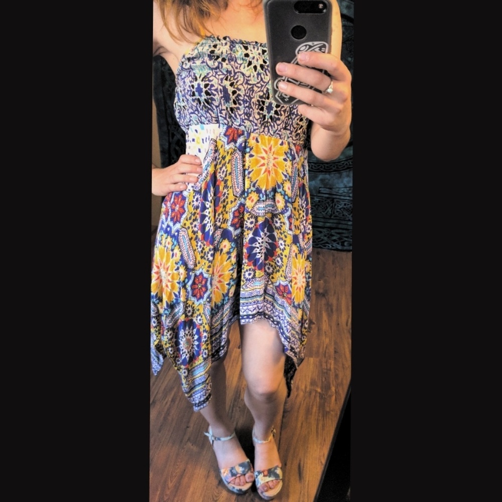 Asymmetrical Bohemian Dress