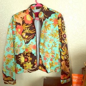 Multicolor Silk Blazer