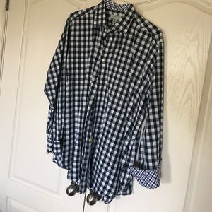 Men’s Thomas Dean Long Sleeve Casual Shirt