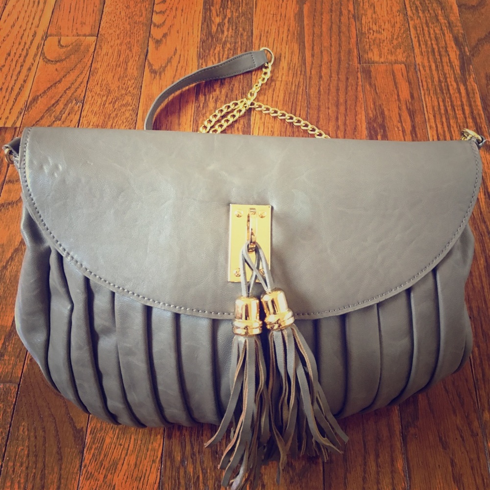Aldo gray clutch
