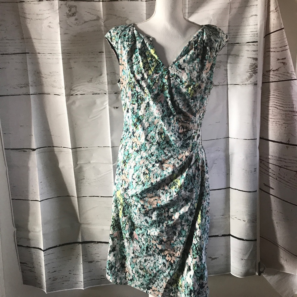 Adriana Papell dress, floral print