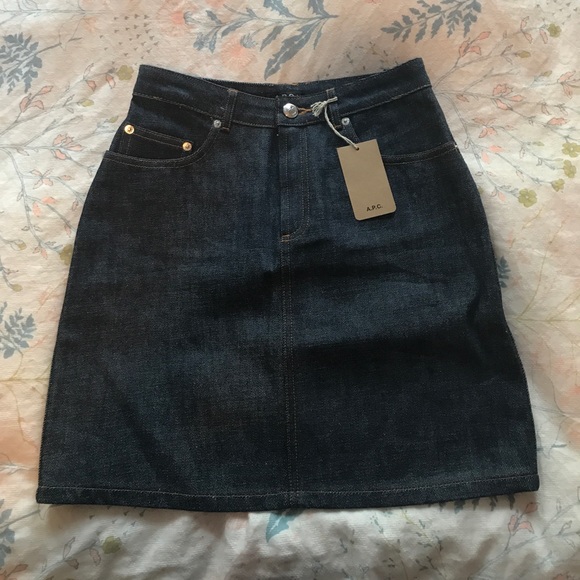 apc denim skirt