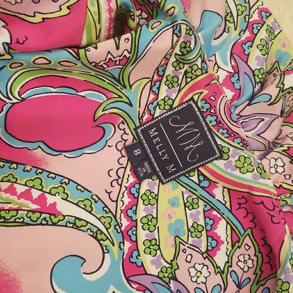 Melly M Tailored Wrap Palm Beach Style Dress - Picture 2 of 4