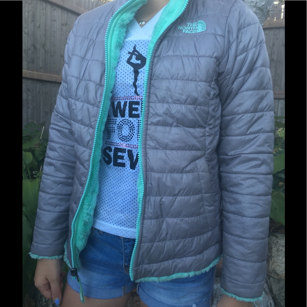 Reaversable north face jacket