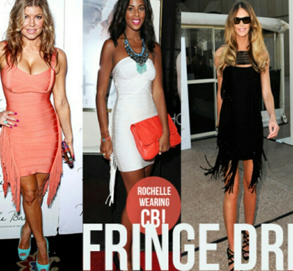 House of CB Nacole celebrity fringe dress