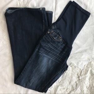 Pea in the Pod Maternity flare bell bottom jeans.