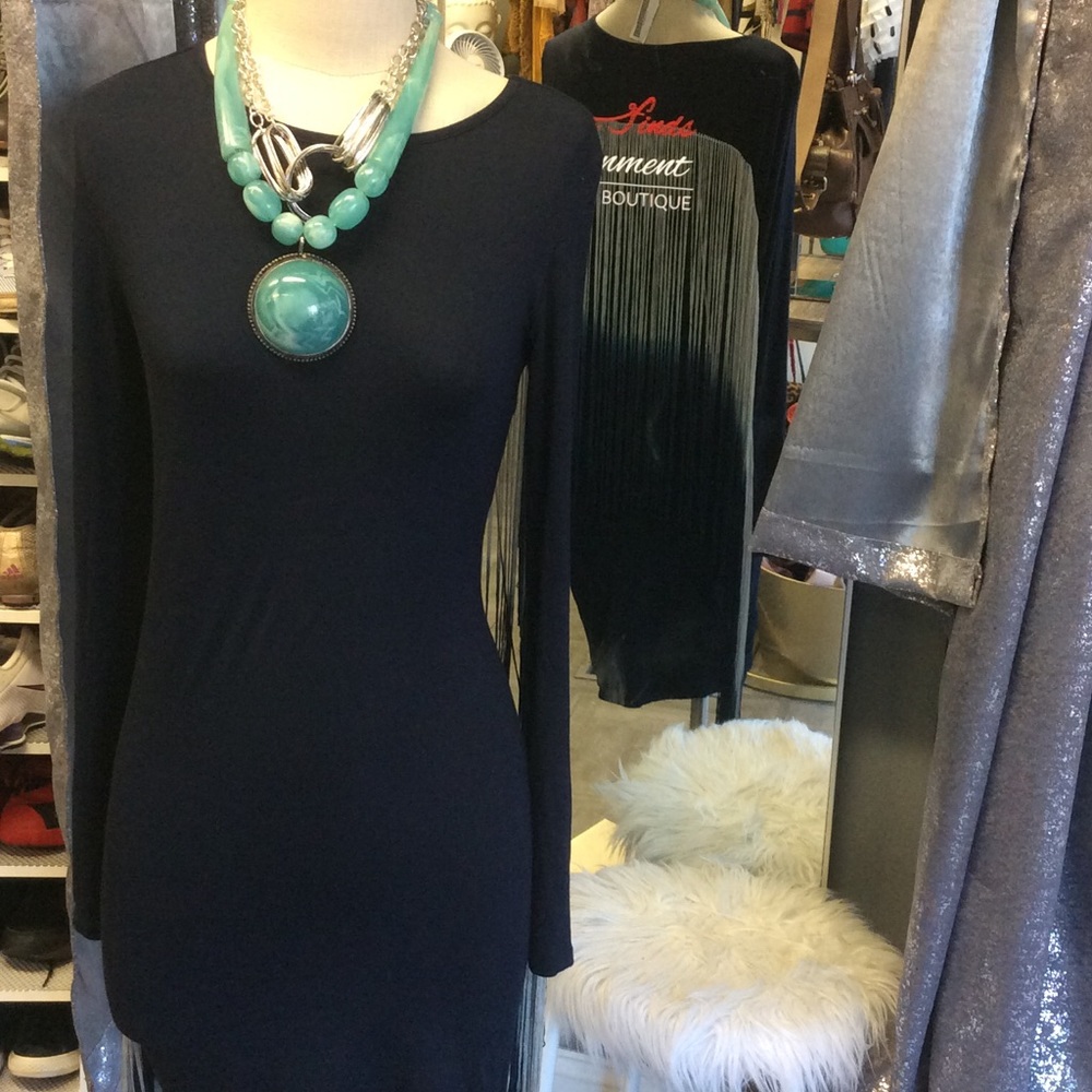 Asos Ombré Fringe Bodycon Dress