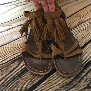 Minnetonka Fringe Sandals