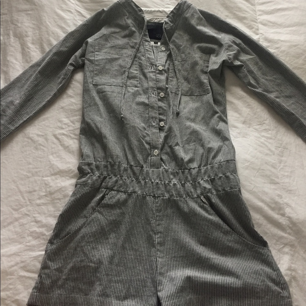 Rails Long Sleeve Shorts Romper