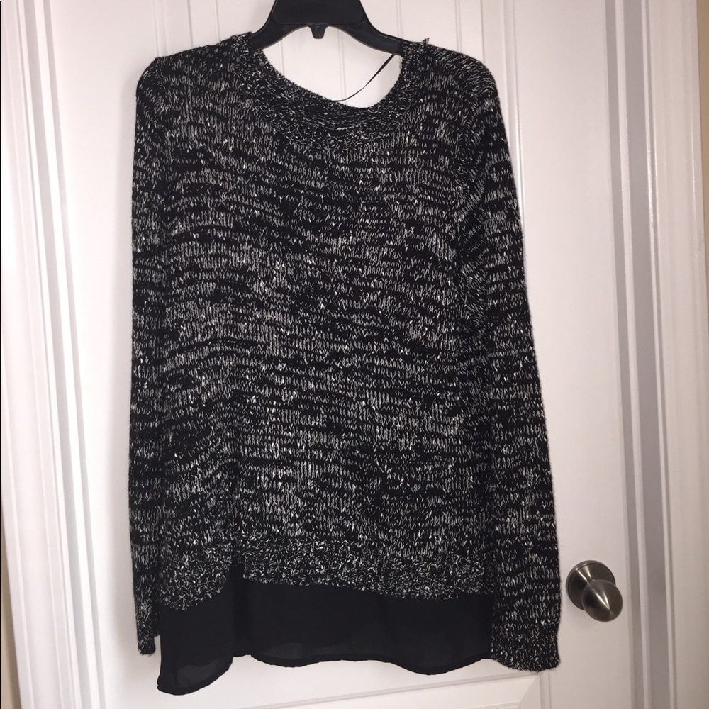 Croft & Barrow Textured Mock Layered Sweater