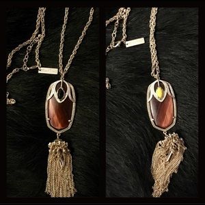 Rare Kendra Scott TWO SIDED Roxanne Tiger's Eye