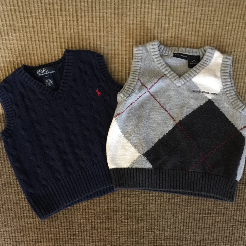 Set of 2 Toddler Sweater Vests