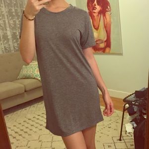 Comfy grey tshirt dress