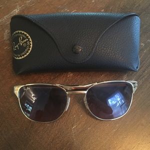 Gold rimmed Ray Bans Gold rimmed Ray Bans