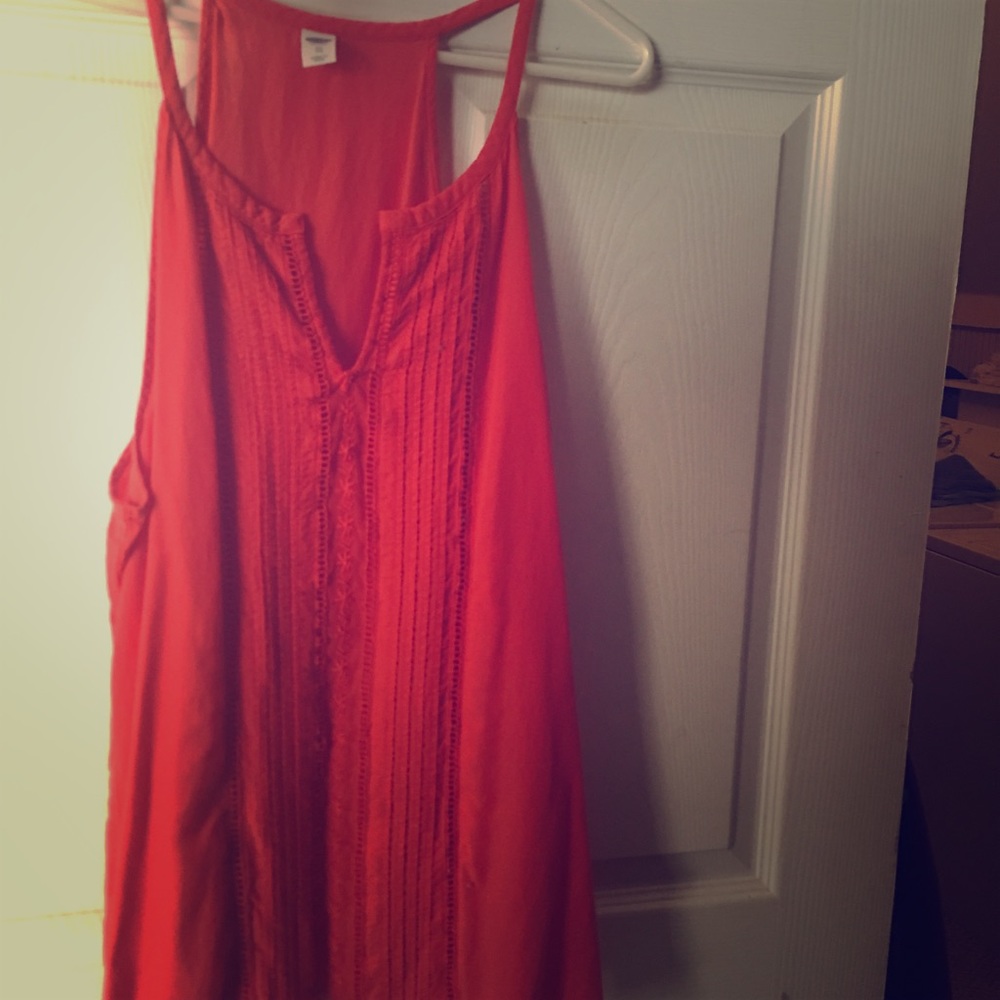 Red Orange Tank Top