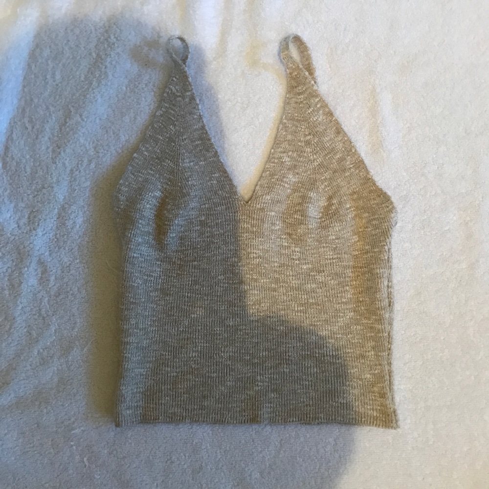 Beige crop top
