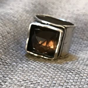 Silpada Sterling Silver and Smoky Quartz Ring