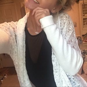 Lace White Cardigan
