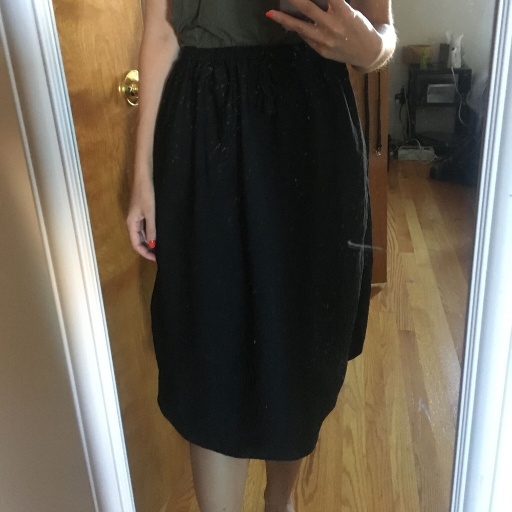 H&M midi tie waist skirt