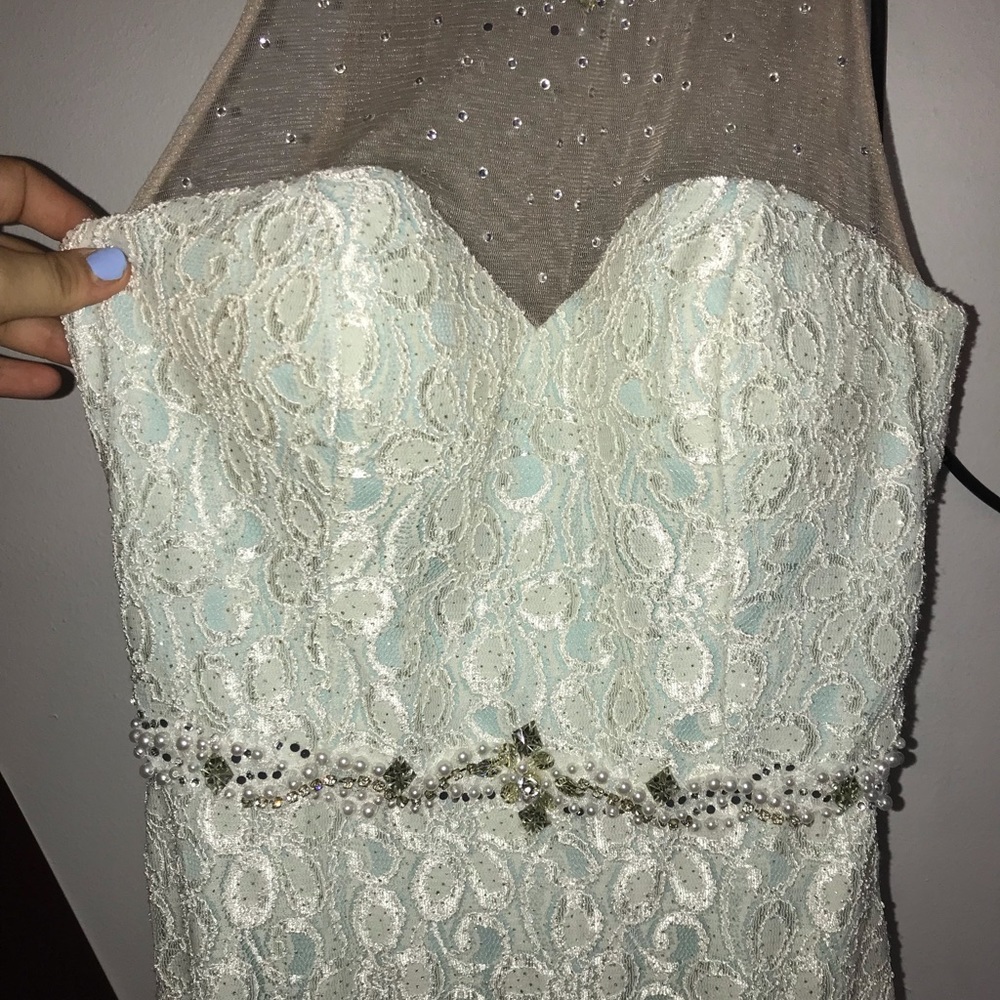 Light blue Cachet Prom Dress