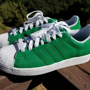 Adidas Superstar green/white