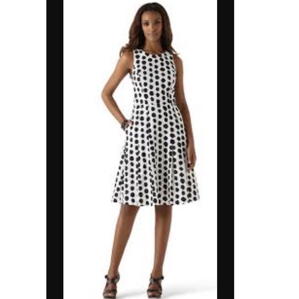 White House Black Market Polka dot dress 00 new