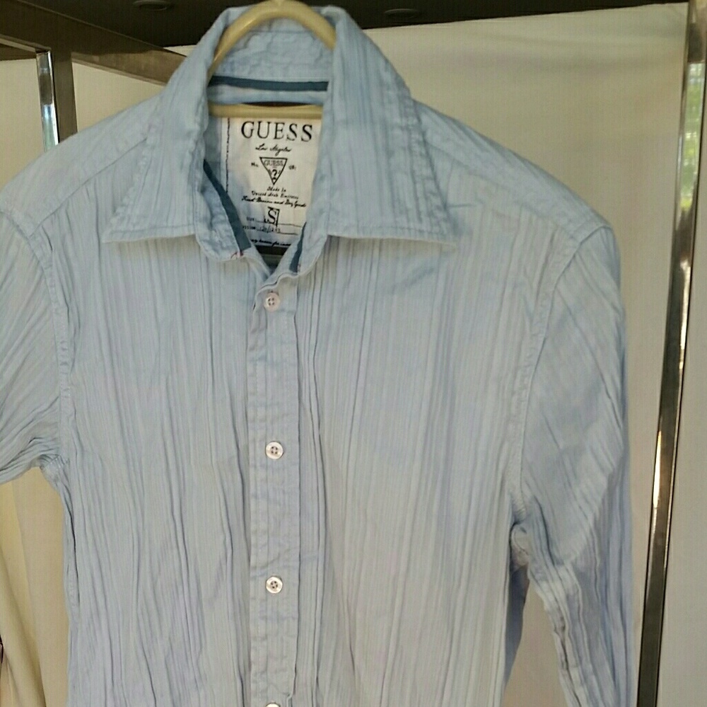 Guess textured light denim small