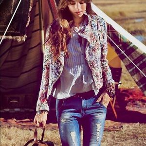 Free People Floral Jacket