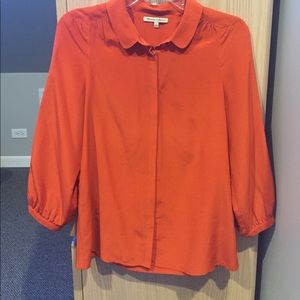 Silk Blouse with Peter Pan collar