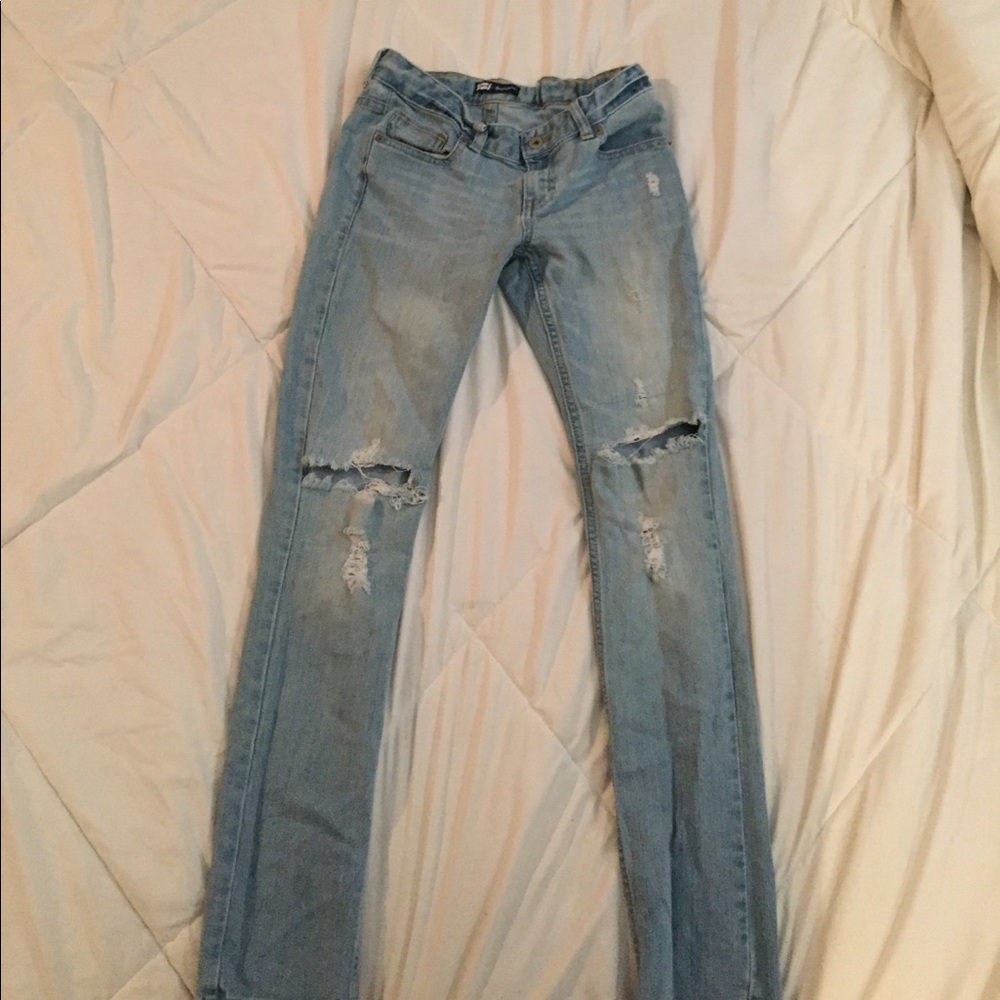 Levi's ripped jeans