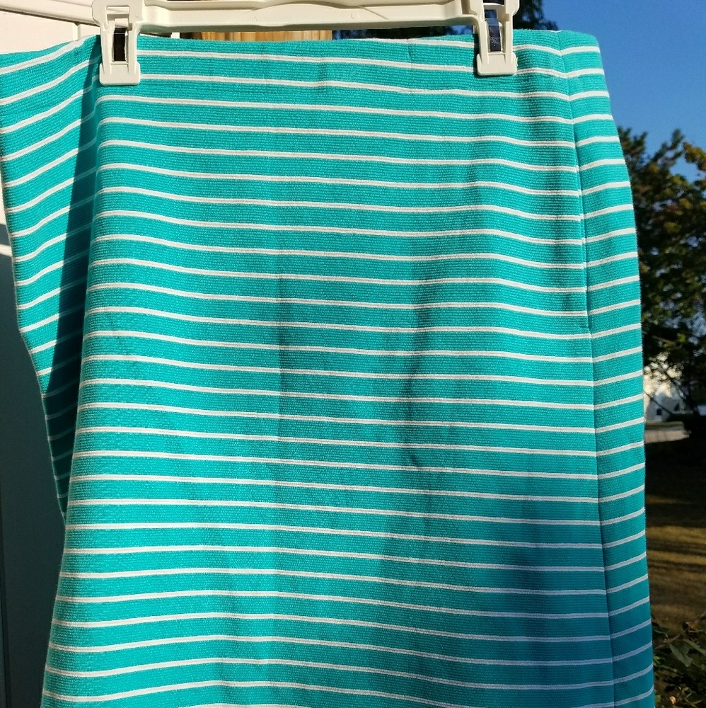 FINAL PRICE DROP Talbots stripe skirt sz 14 EUC