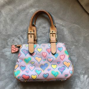 Lavender Hearts Dooney and Bourke handbag