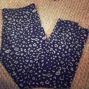 Cheetah Print Sparkly Leggings