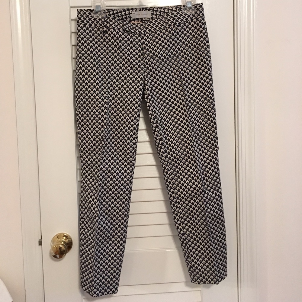 Gap slim cropped printed pants