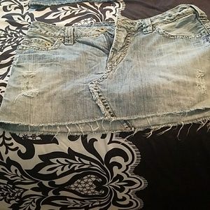 Silver brand denim skirts