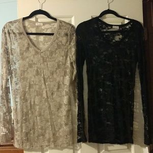 Vocal long sleeve lace tops