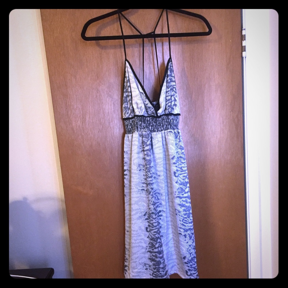 Gorgeous BCBG strappy snakeskin pattern dress