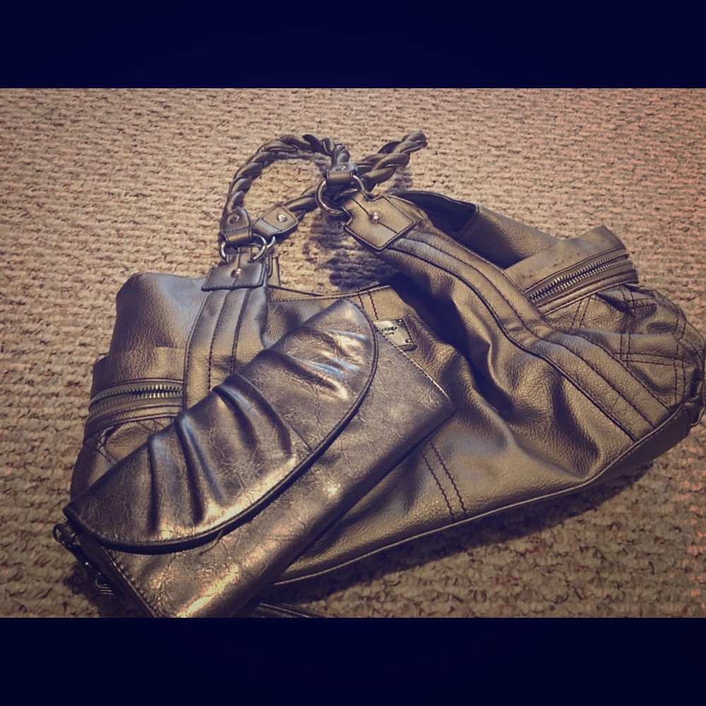 Metallic Gold Purse with matching wallet