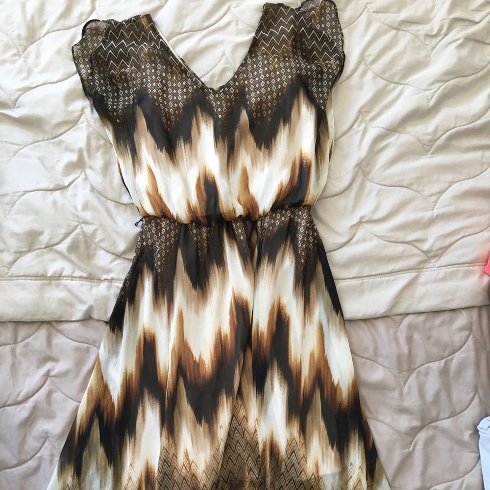Boho layered dress, size 4