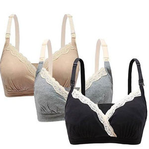 Womens Lace Maternity Nursing Bra Three Pack