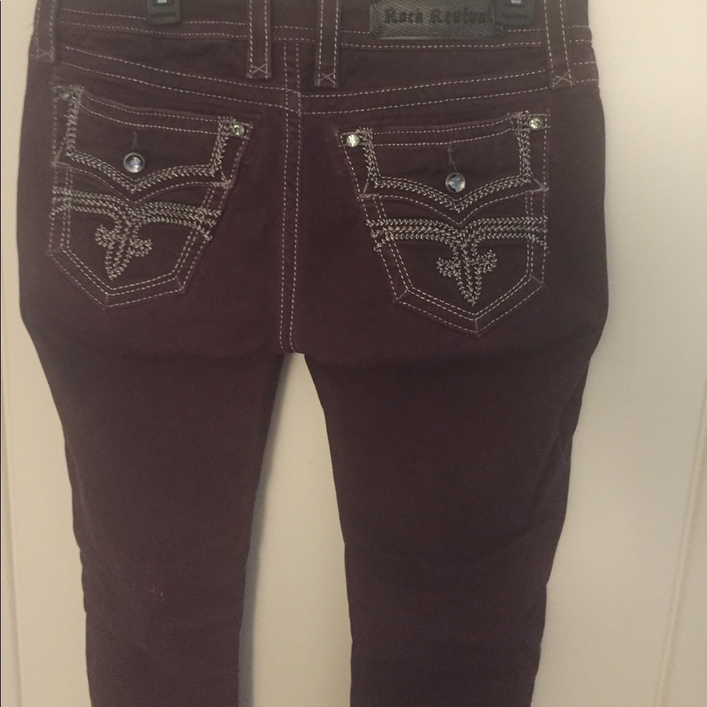Rock Revival Cranberry skinny jeans
