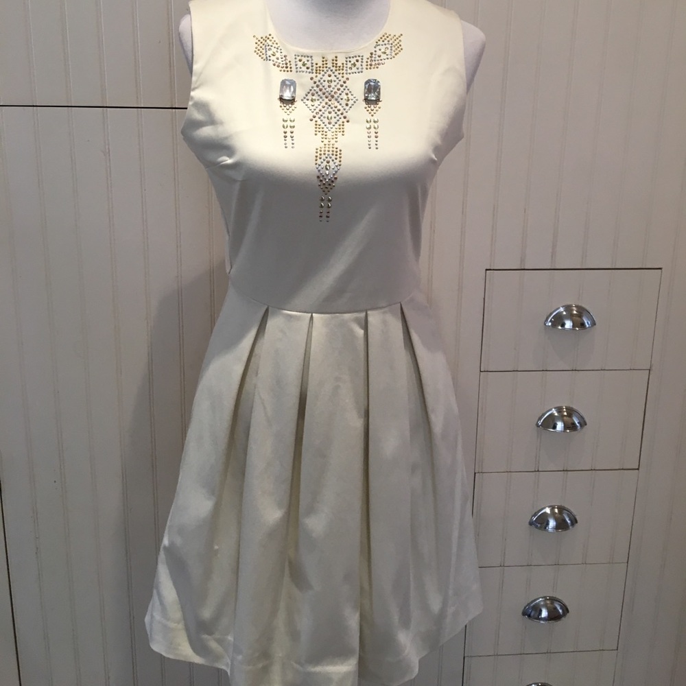 Ivory Dress by Aleena Kahn, size medium