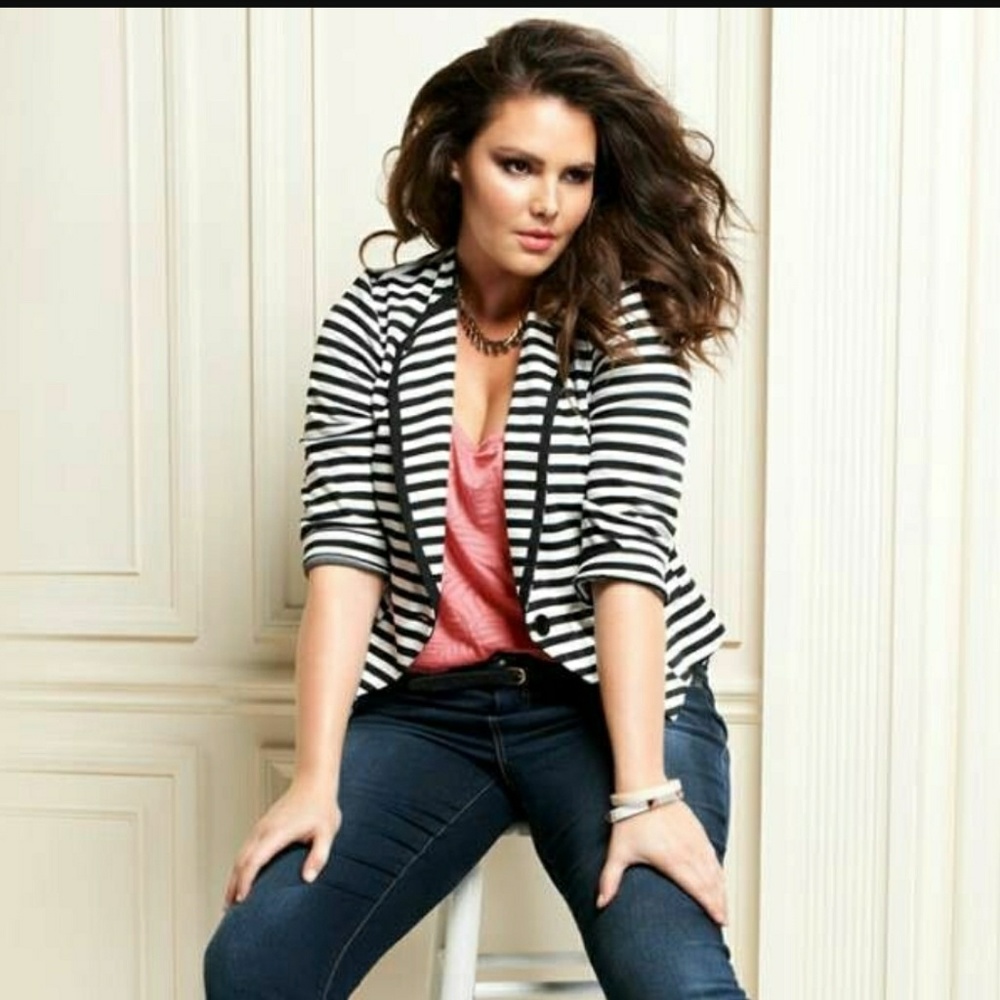 Black and white stripe jacket!