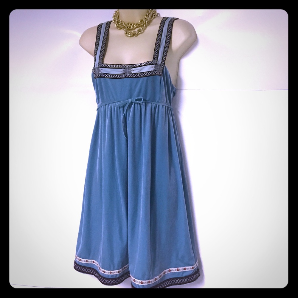 Free People light blue velvet dress perfect M