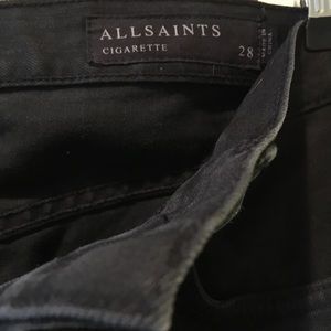All saints cigarette jeans black nwot never worn