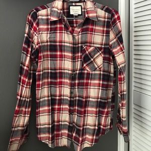 Small plaid button-down