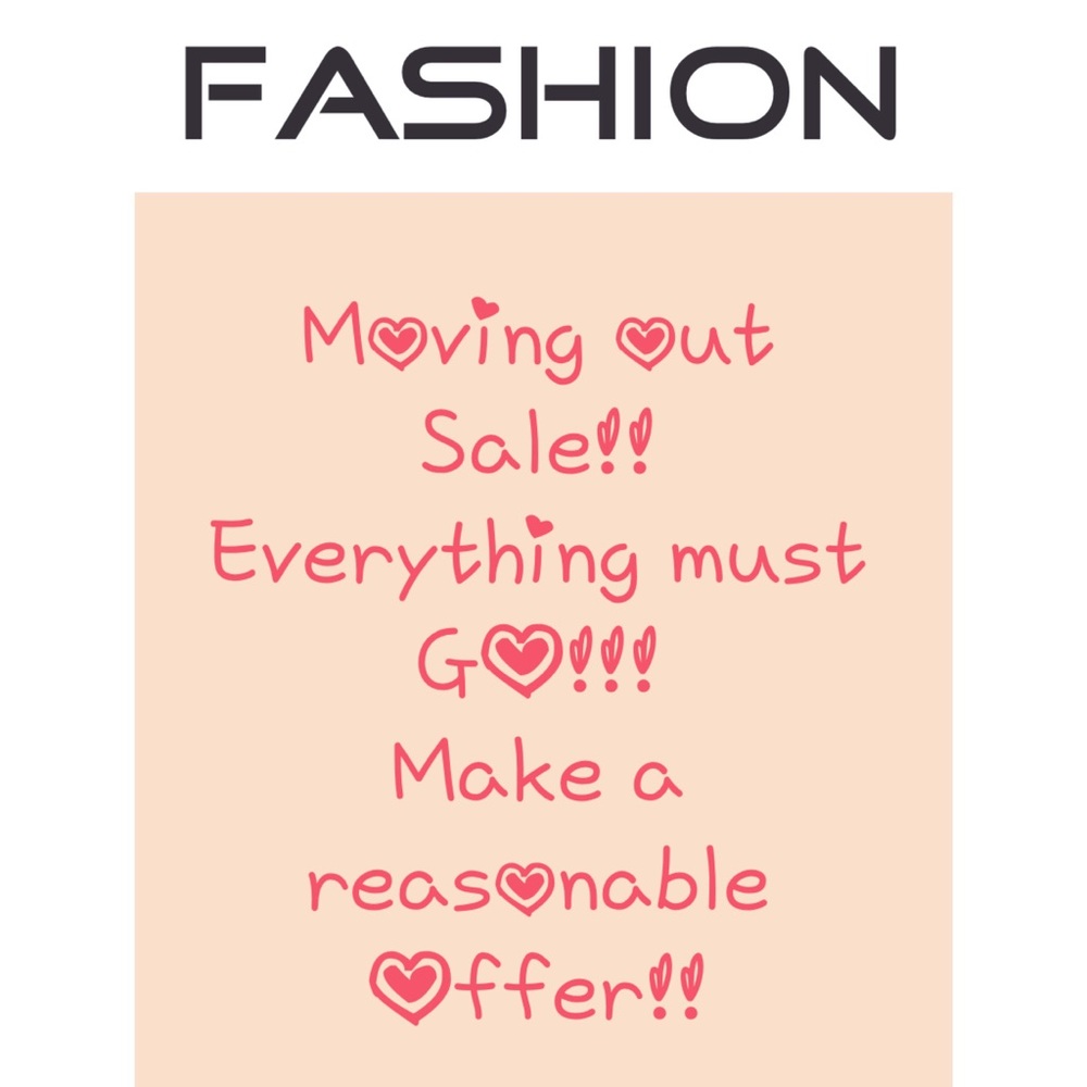 Moving out sale