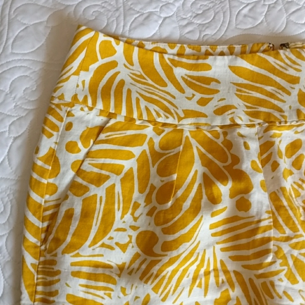 NWT mustard LOFT skirt