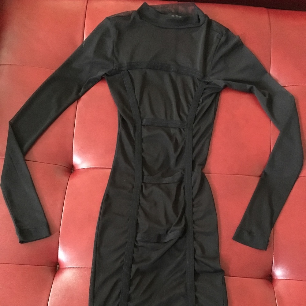 Shear See-Thru Party Dress